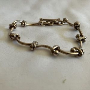 Silver Bracelet Toggle Closure